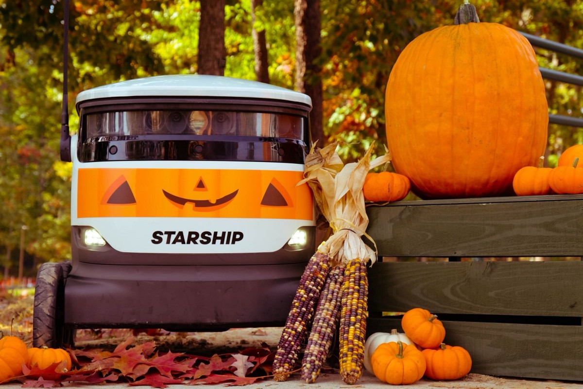 Rewards offered to those who find a singing robot disguised as a pumpkin | Charlie Holway | | Starship Technologies | Oct 2022