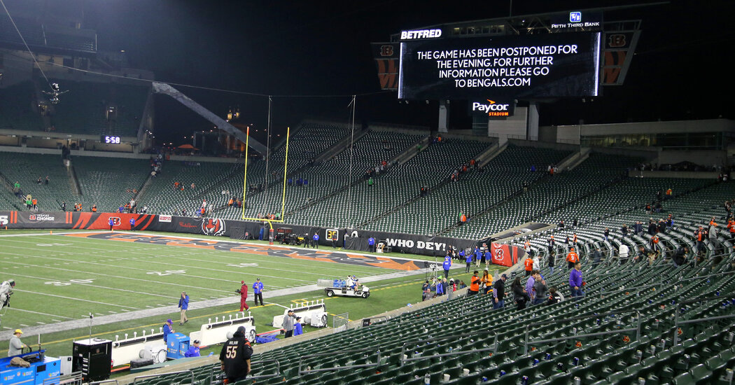 NFL Cancels Bills-Bengals Game – The New York Times