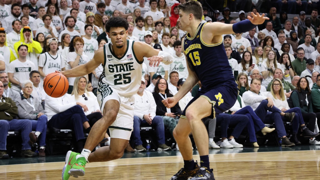 Highlights of the MSU Basketball rivalry victory over Michigan