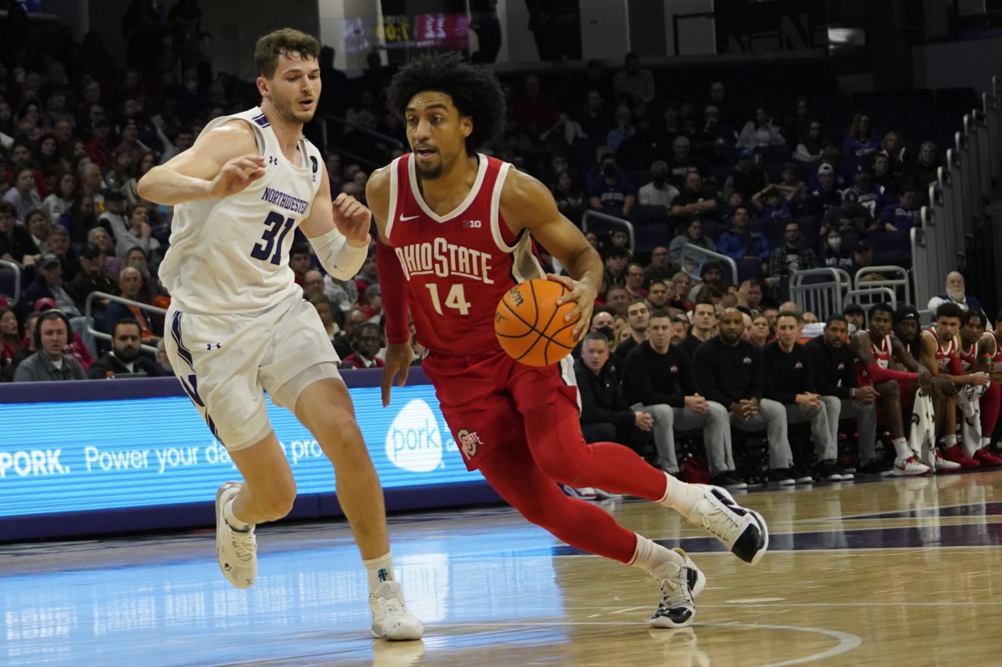 Ohio State Basketball rolls at Northwestern University with impressive win