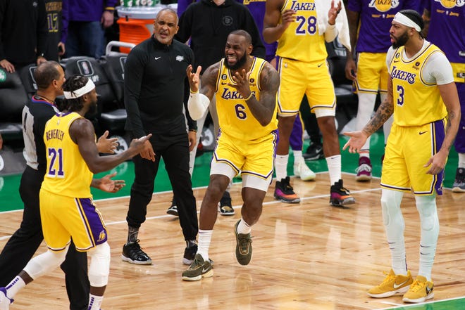 LeBron James fouls potential game-winning shot