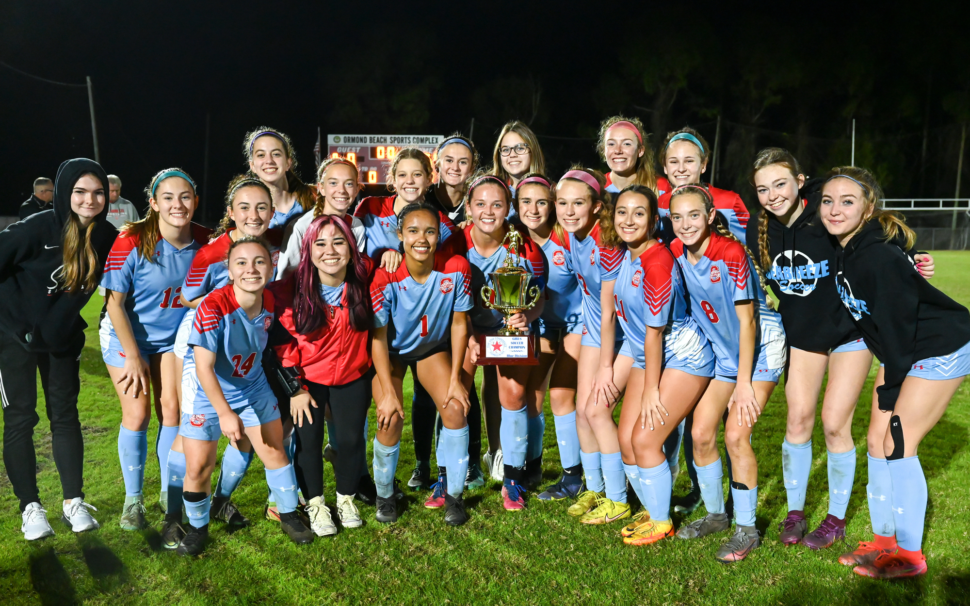 Consecutive Champions: Seabreeze Girls Take Home Five Star Conference Soccer Trophy