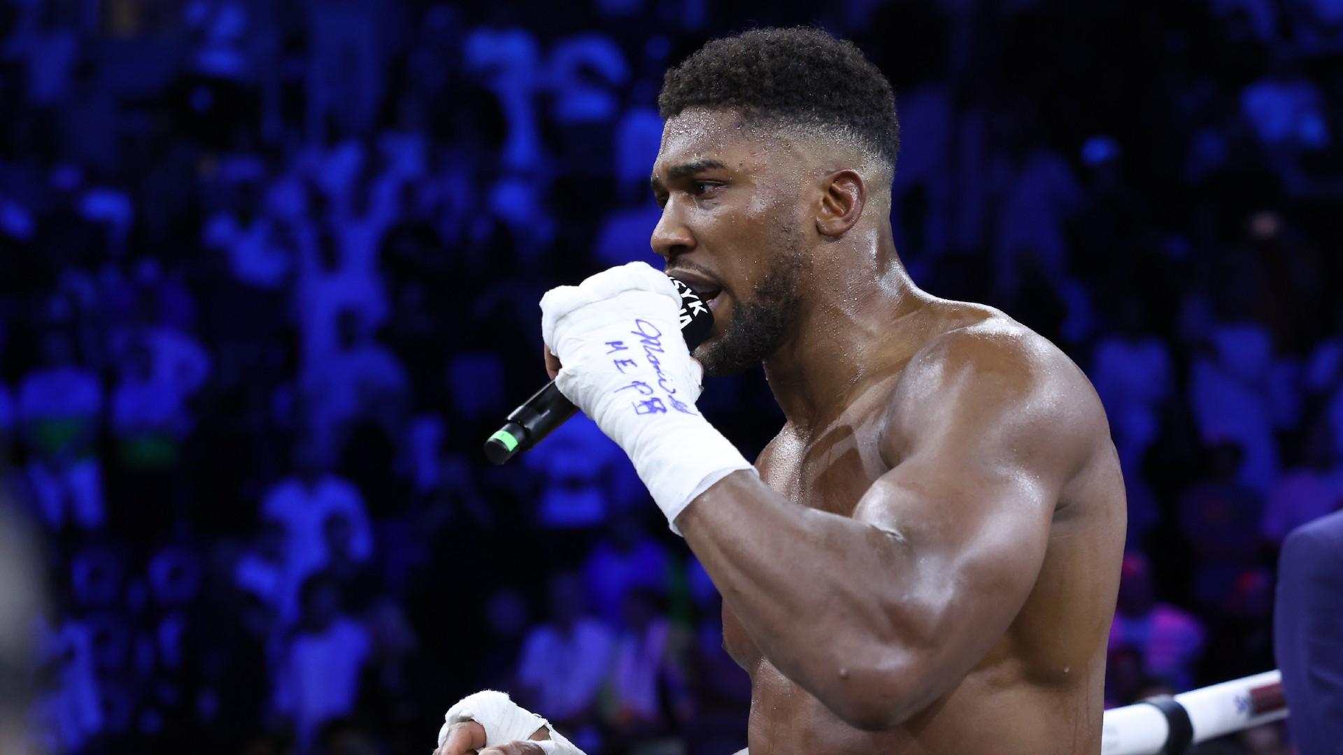 Joshua will face three opponents in 2023