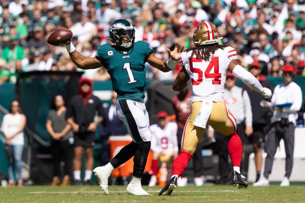 How to watch the 49ers vs. Eagles NFC Championship Game: NFL streaming info, start times, head-to-head, Elijah Mitchell stats and odds