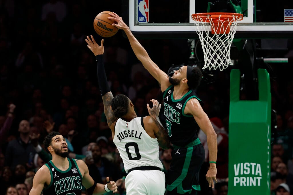 Why Celtics’ Derrick White is the best little shot blocker in the NBA