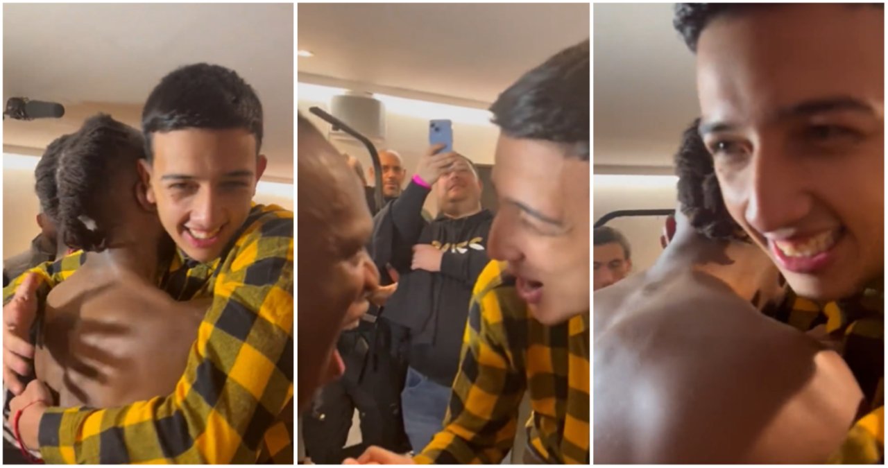 KSI and Luis Pineda share a heartwarming moment behind the scenes