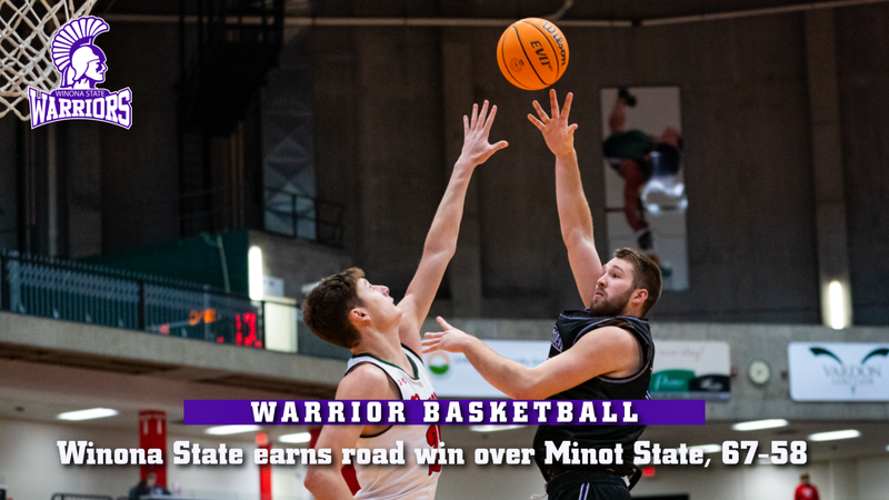 Winona State Men’s Basketball Beats Minot State 67-58