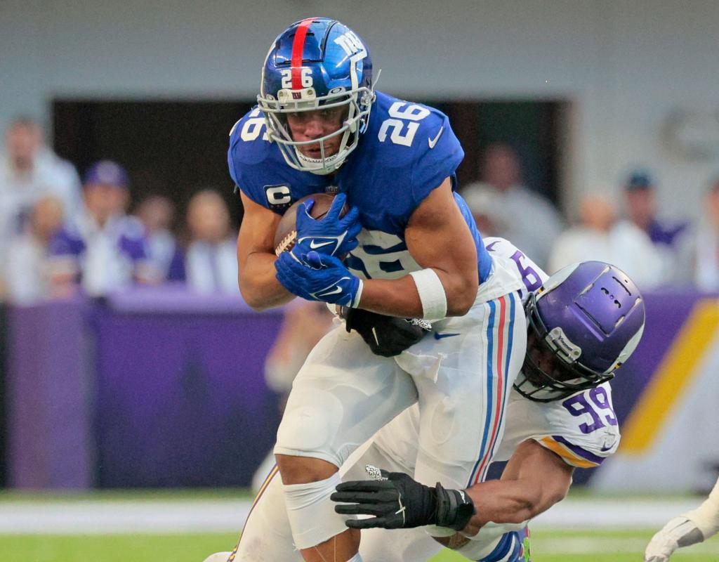 Giants’ Saquon Barkley gets first taste of playoff chance