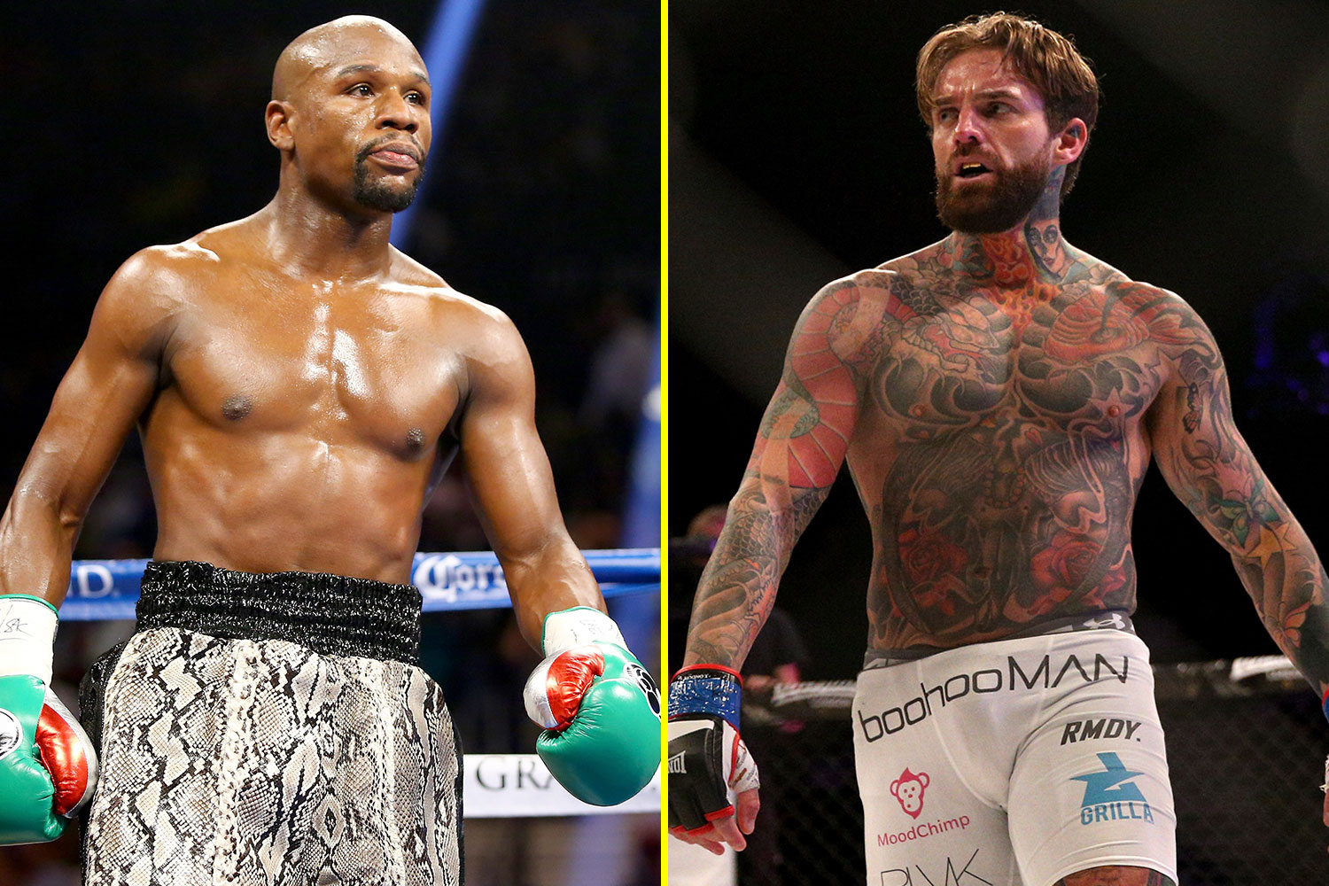 Boxing legend Floyd Mayweather confirms Jake Paul to face Tommy Fury on same day as Geordie Shore star Aaron Chalmers