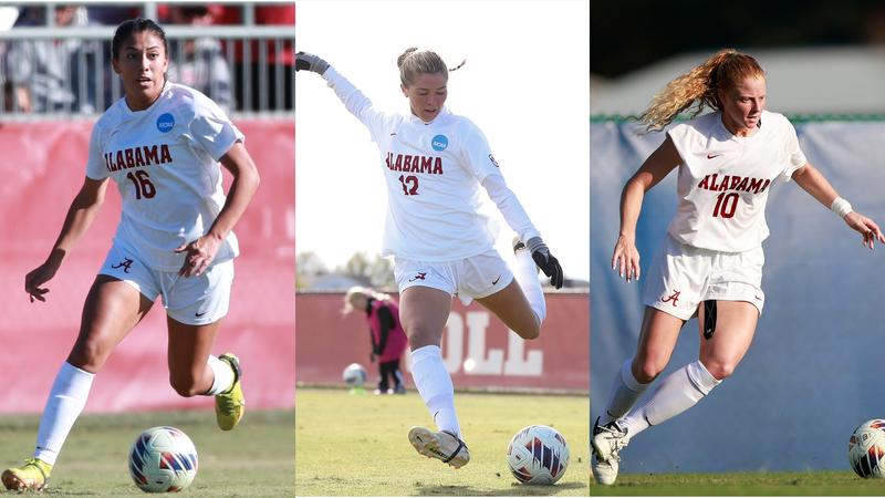 Three Alabama Soccer Players Selected in the NWSL Draft