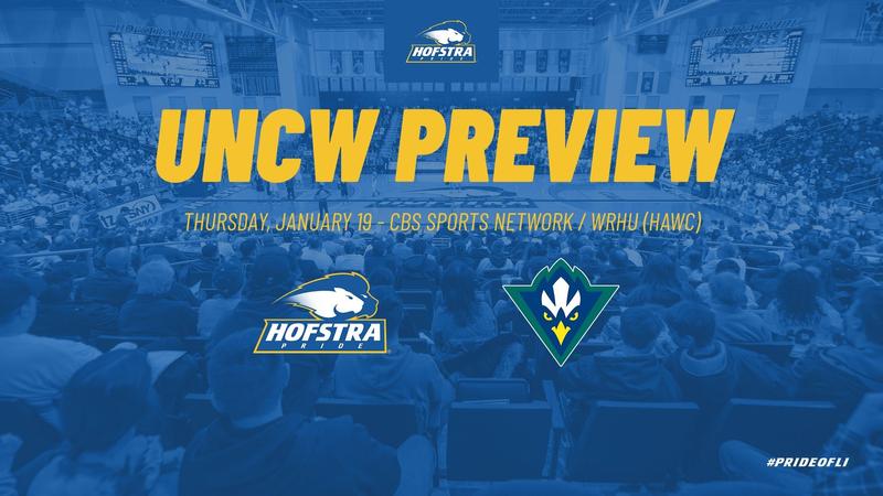 Hofstra hosts UNCW on Thursday. Games airing on CBS Sports Network