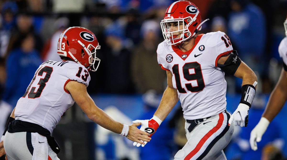 Brock Bowers talks about replacing Stetson Bennett at Georgia press