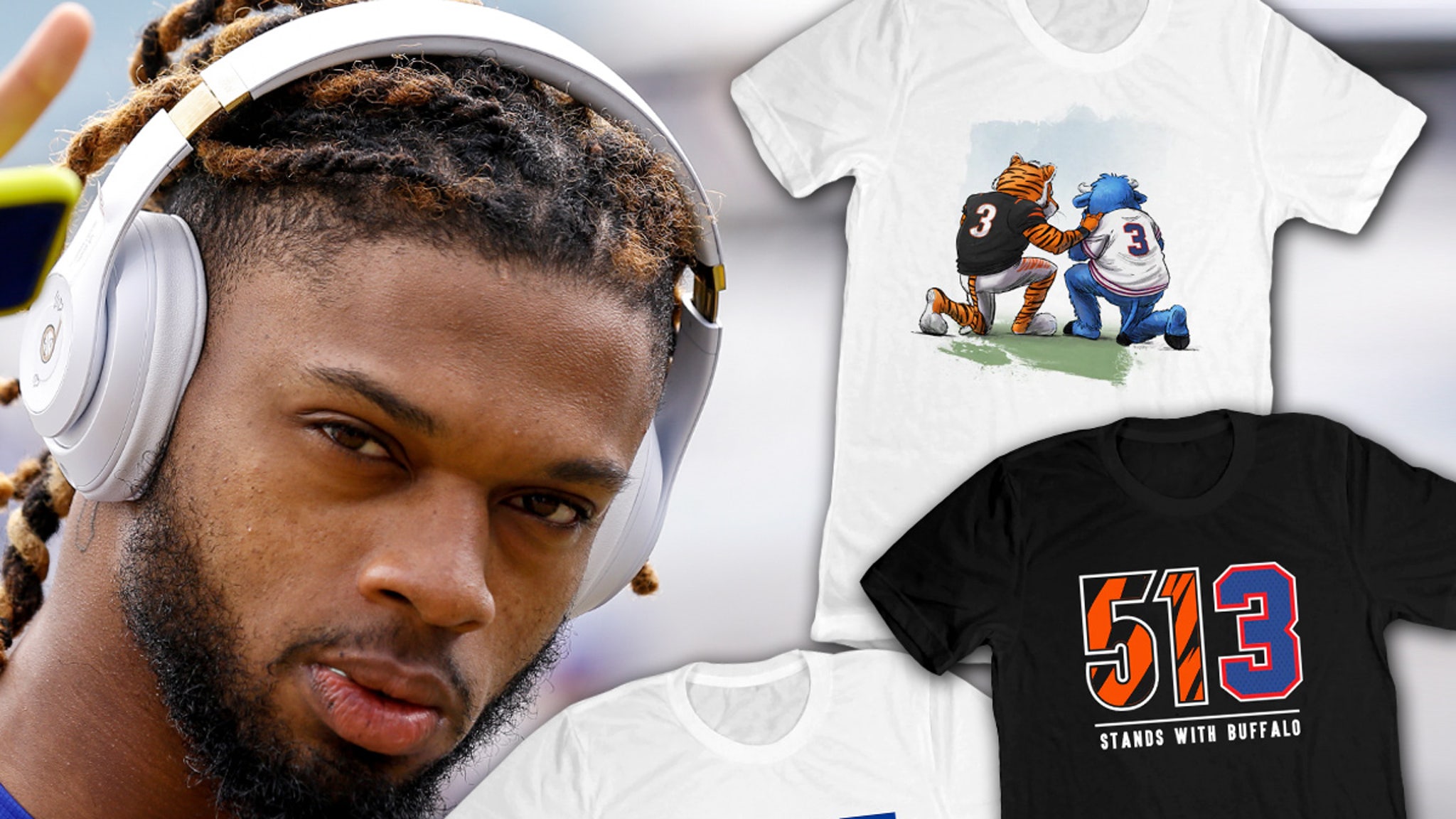 Custom Damar Hamlin shirt Net Cincy Store $50,000, proceeds donated to foundation