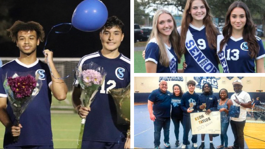 Coral Springs Charter Soccer and Wrestling Teams Recognize Seniors • Coral Springs Talk