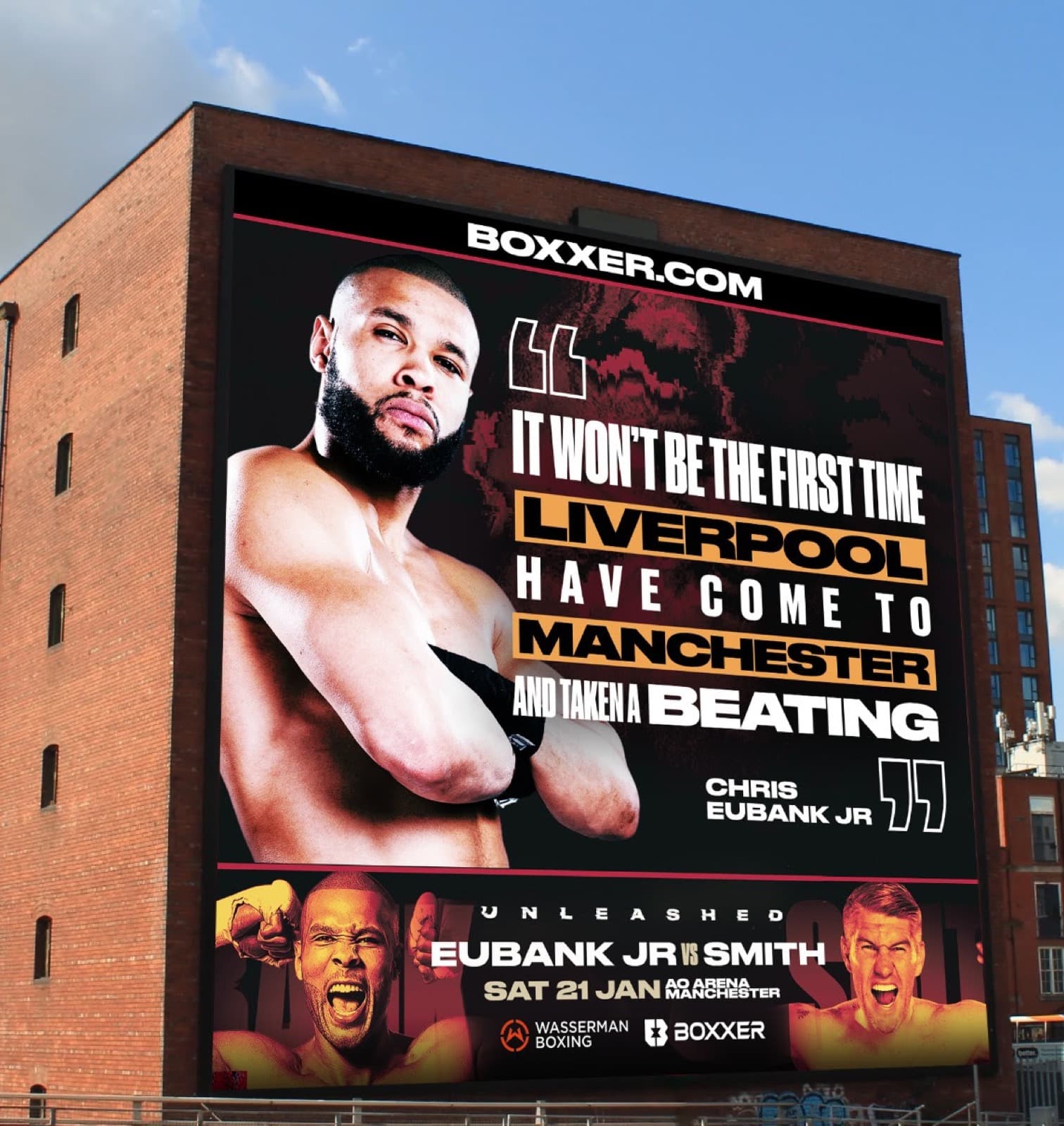 Chris Eubank Jr. Teases Liam Smith With Message On Giant Billboard