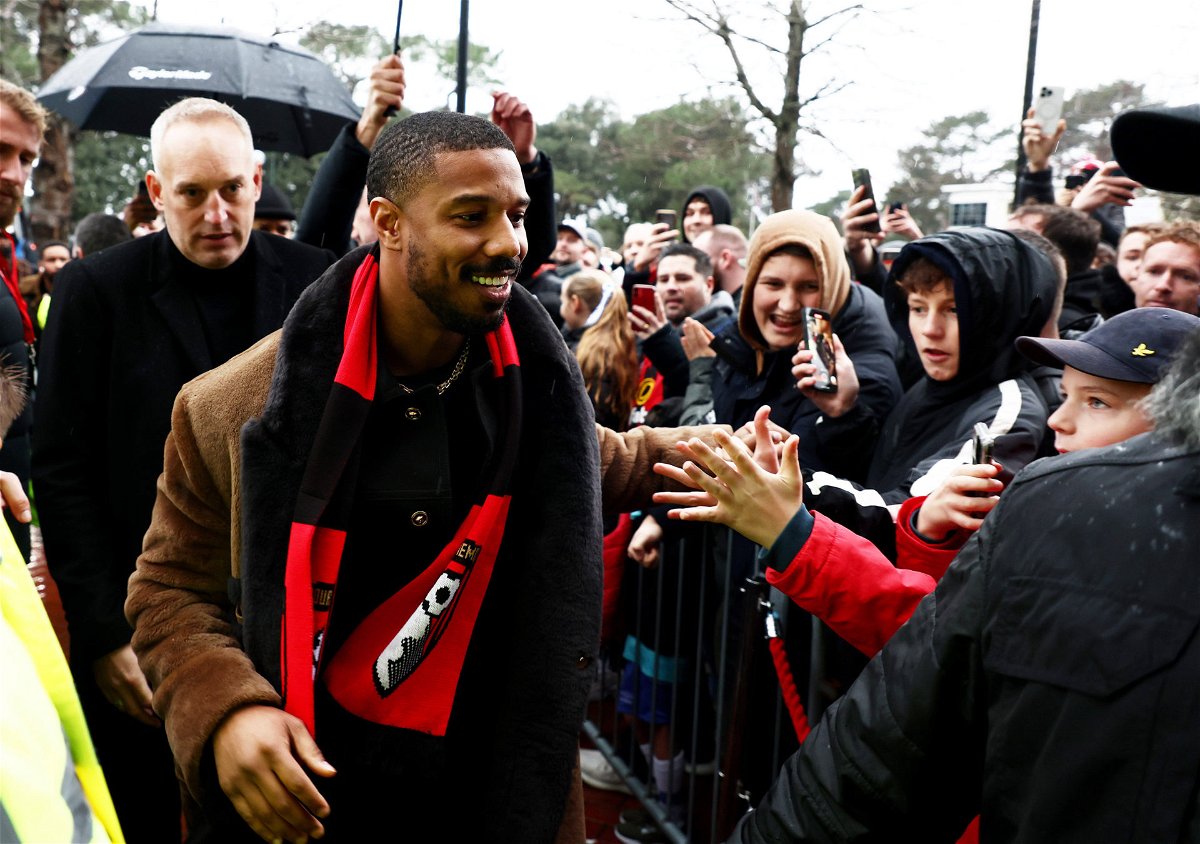 VIDEO: English football club’s new owner Michael B. Jordan is mobbed by thousands of fans during his first visit after his $100 million takeover.