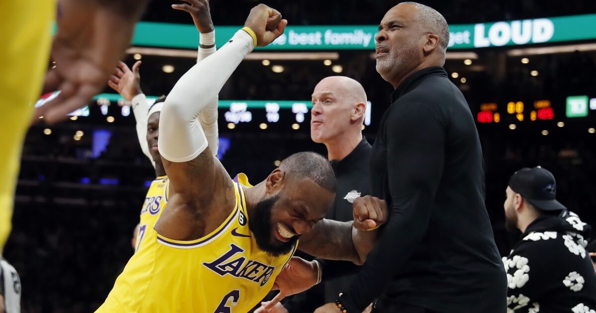 LeBron James and Lakers frustrated with Celtics loss in OT