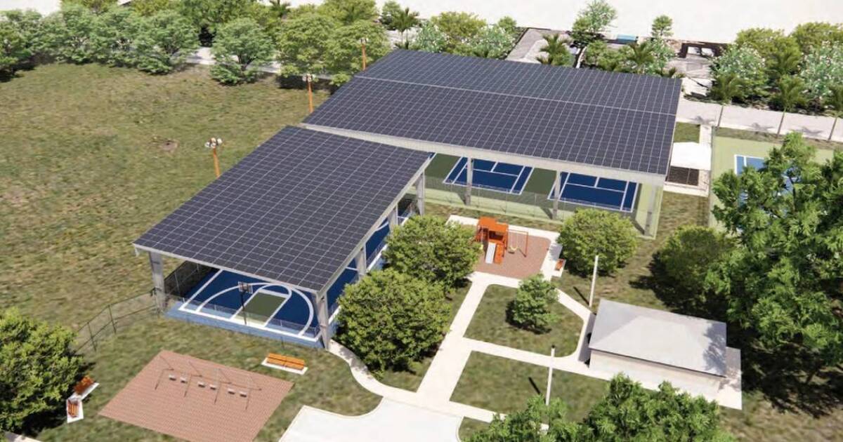 Solar Power Project at Broward Basketball Court: Cooler Players, More and Cheaper Power