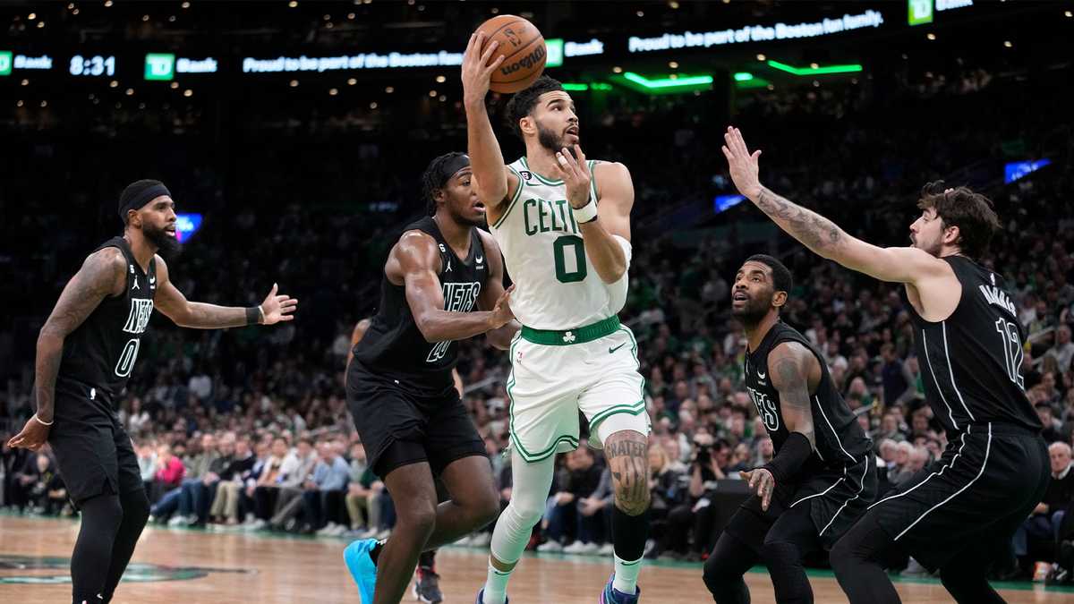 Tatum scores 31 points, Celtics burn in Nets rout