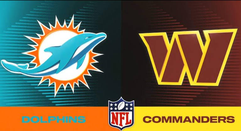 dolphins and commanders logo