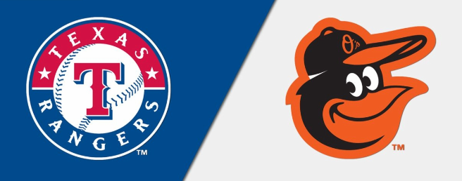 Orioles vs. Rangers mlb