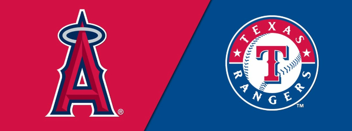 mlb Texas Rangers vs Los Angeles Angels