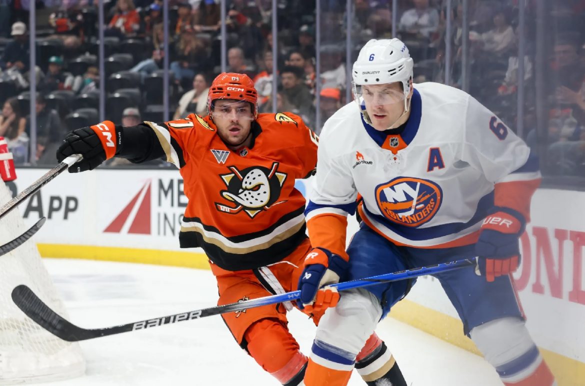 A Coastal Clash of Contenders: Isles and Ducks Set to Battle at the Honda Center