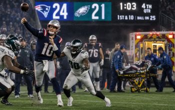 Patriots Beat Eagles 24-21 as Tommy DeVito Throws Touchdown, Ja’Quinden Jackson Leaves by Ambulance