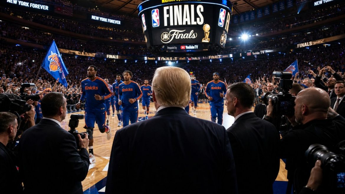 Trump Says He Will Attend Knicks NBA Finals Game in New York as Series Reaches the Spotlight