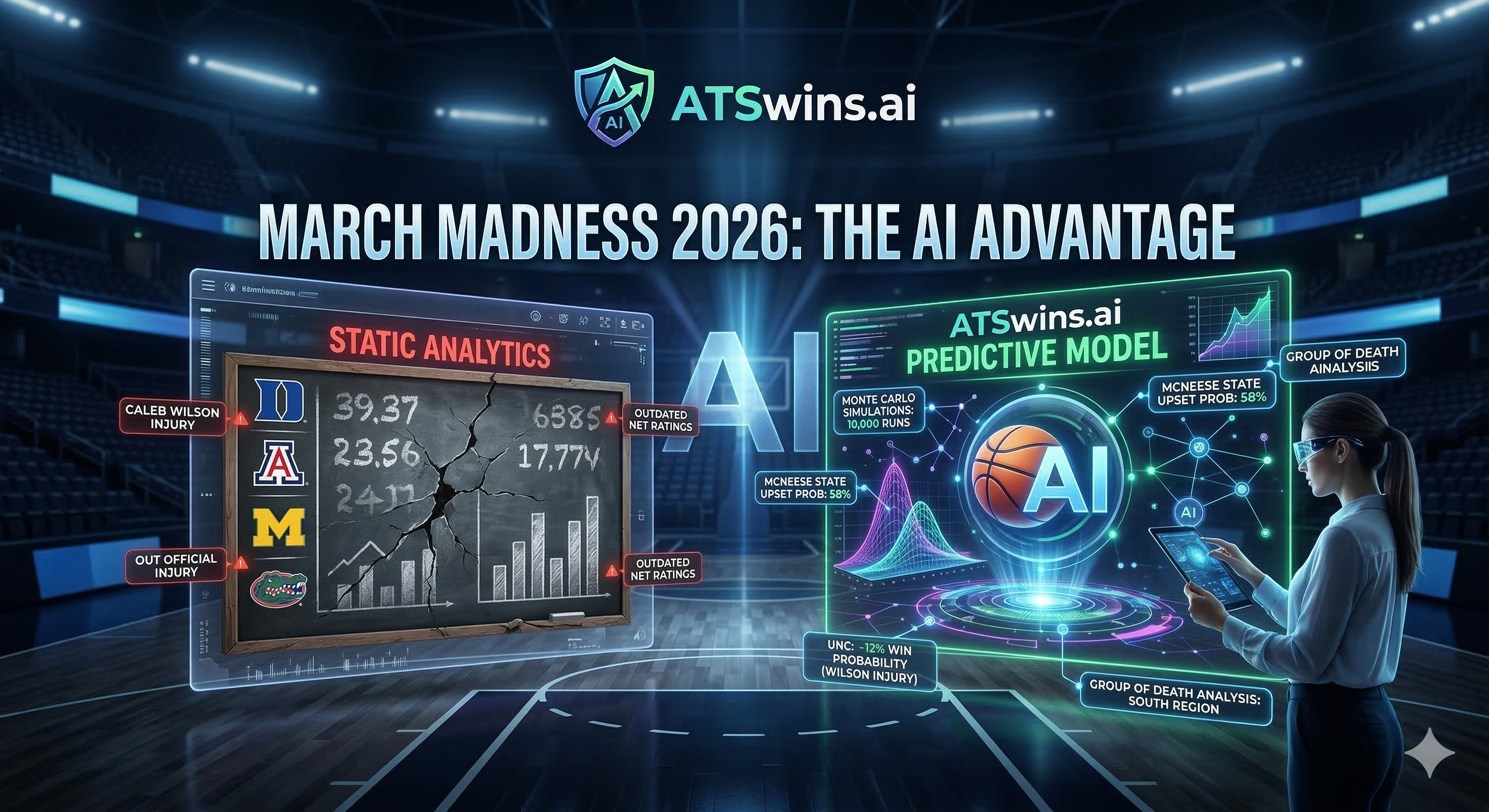March Madness 2026: Why Static Analytics are Failing and How ATSwins.ai’s Predictive Model Finds the Edge