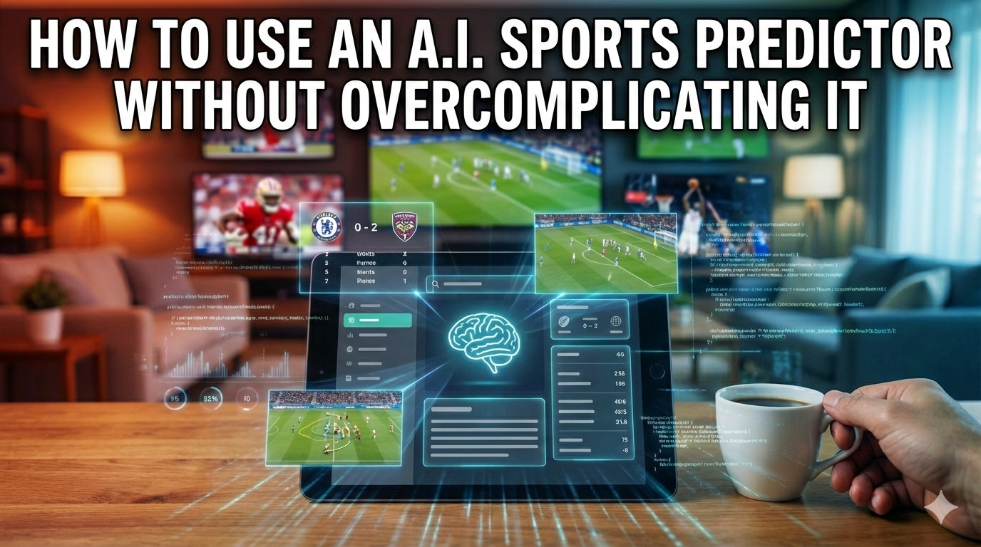 How to Use an A.I Sports Predictor Without Overcomplicating It