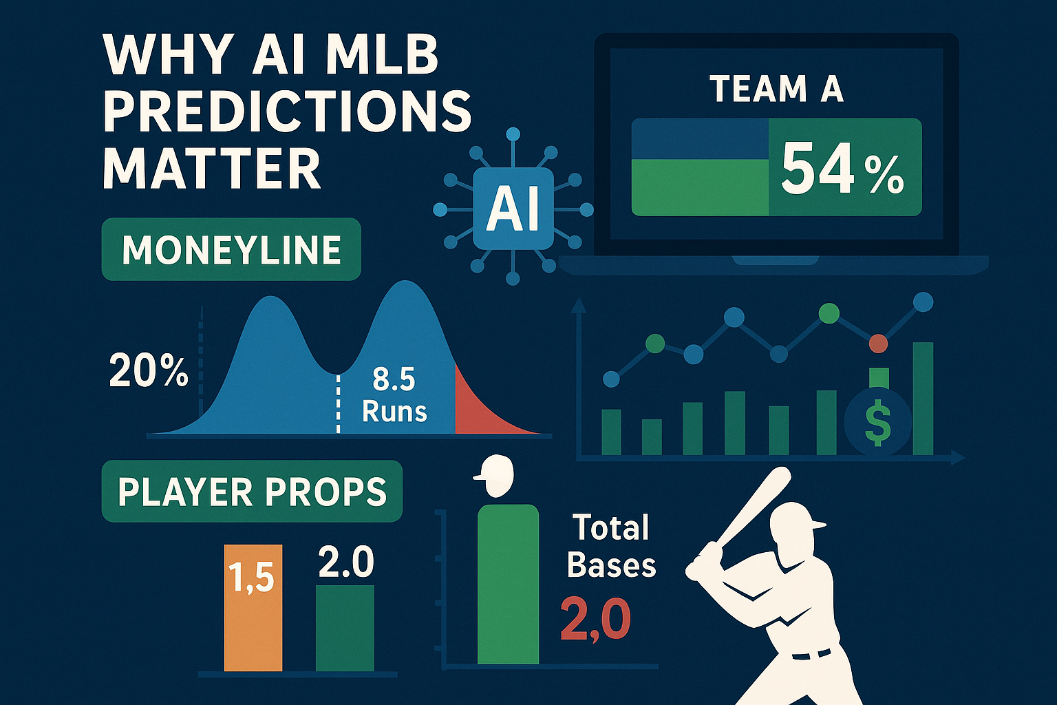 AI MLB predictions - How to pick smarter bets today