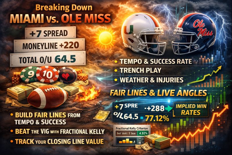 A Sharp's Guide To College Football Miami Vs Ole Miss Odds And Analysis