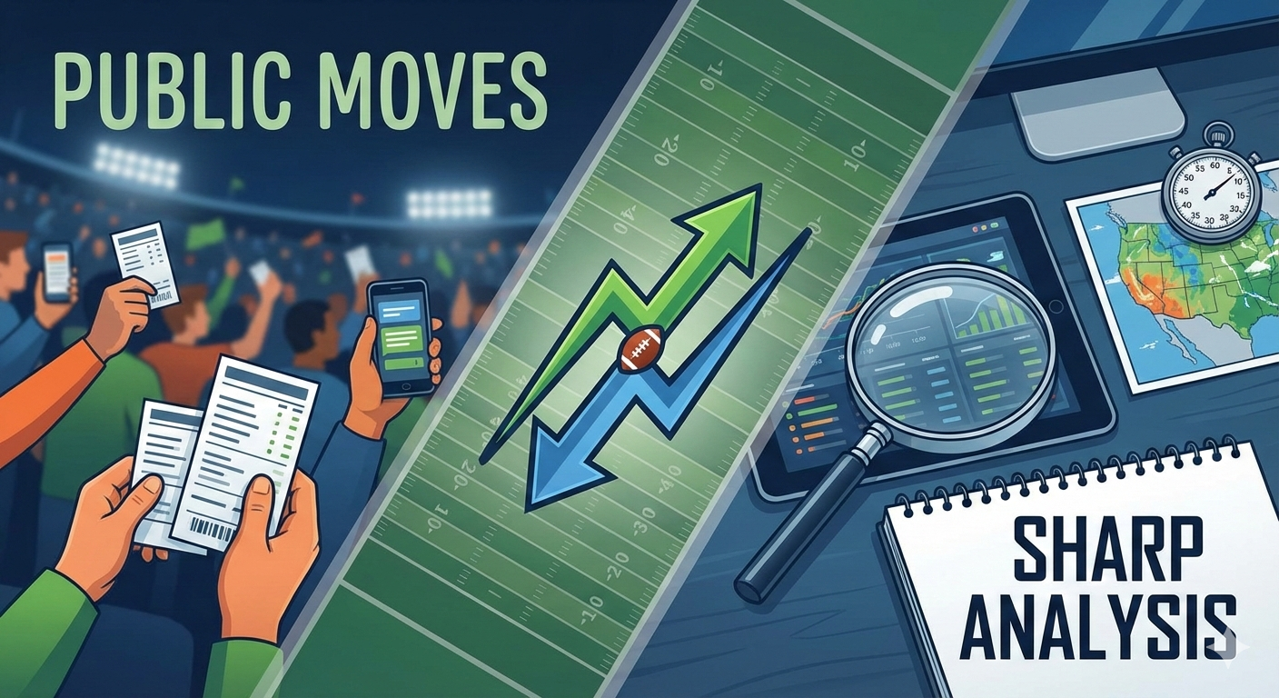 NFL Playoff Sharp vs Public Analysis: Spotting Real Money Moves in the Market
