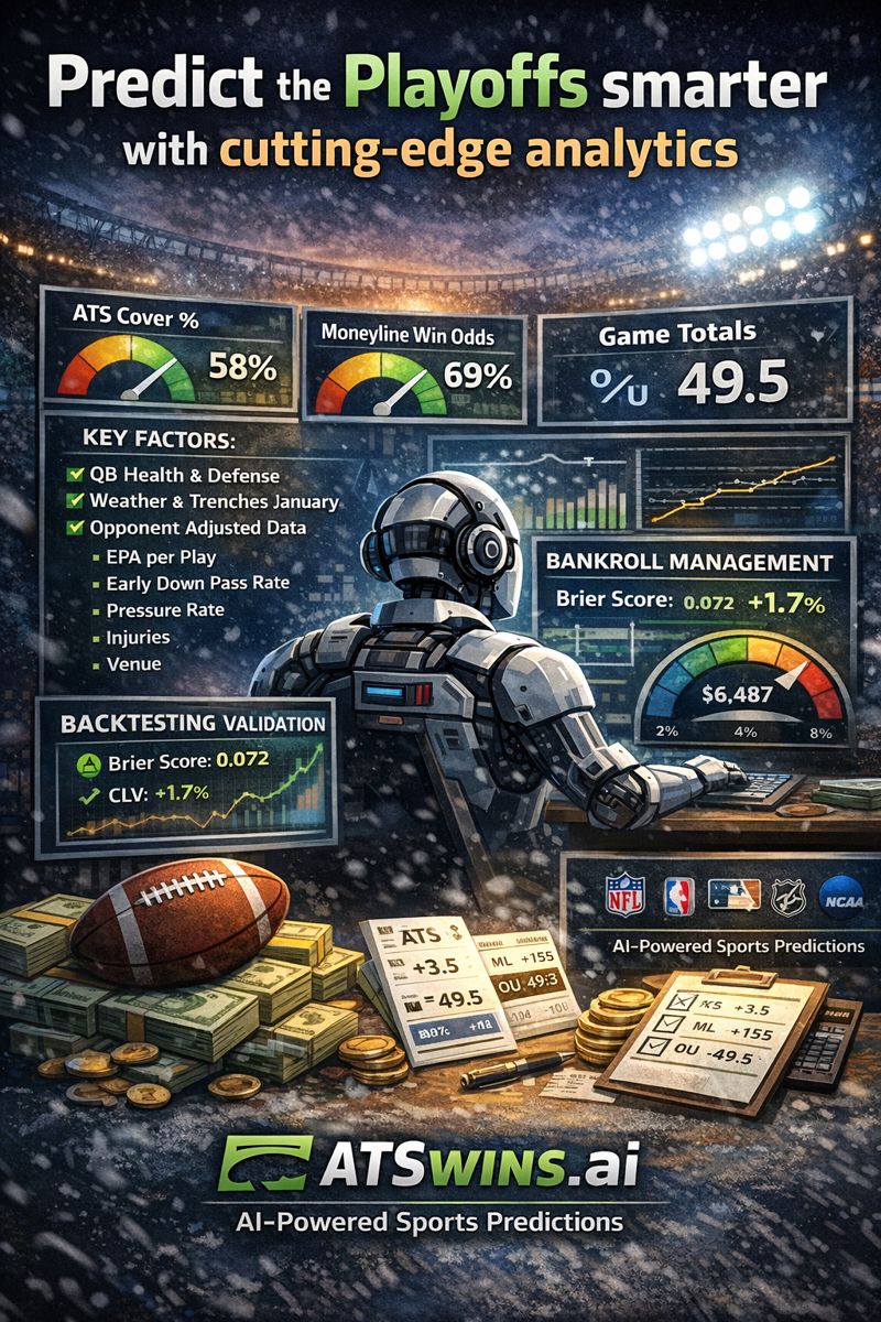 The NFL Playoffs Betting Model: How to Price ATS, ML, and Totals Correctly