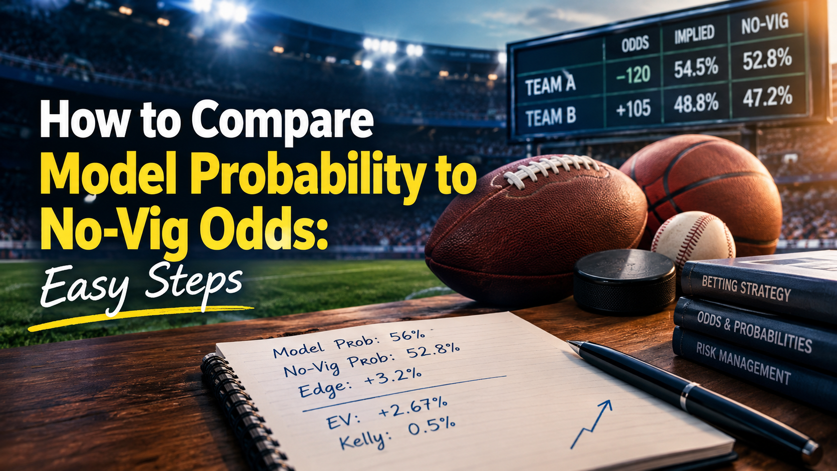 How to Compare Model Probability to No-Vig Odds: Easy Steps