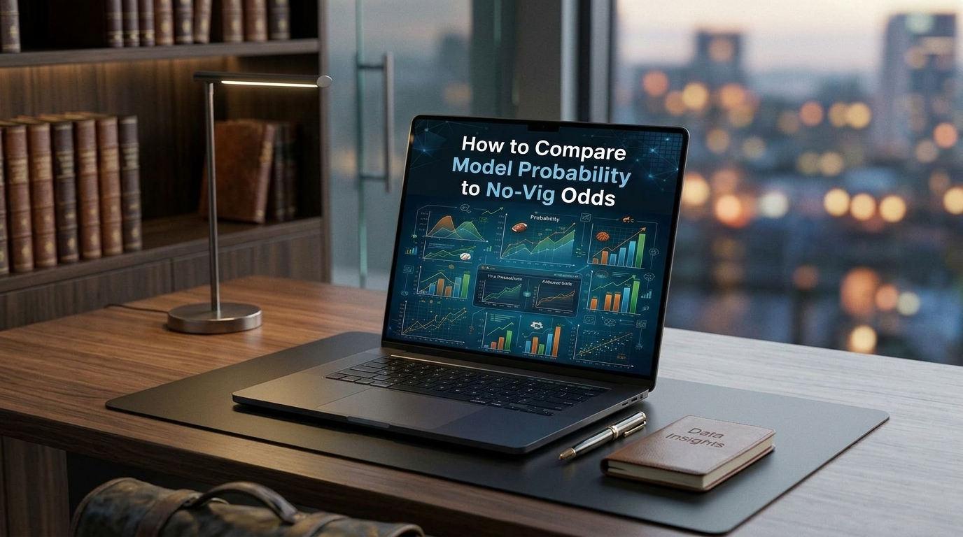 How to Compare Model Probability to No-Vig Odds