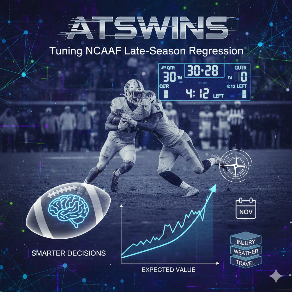 Ncaaf Late Season Regression Model - How To Price Late Form