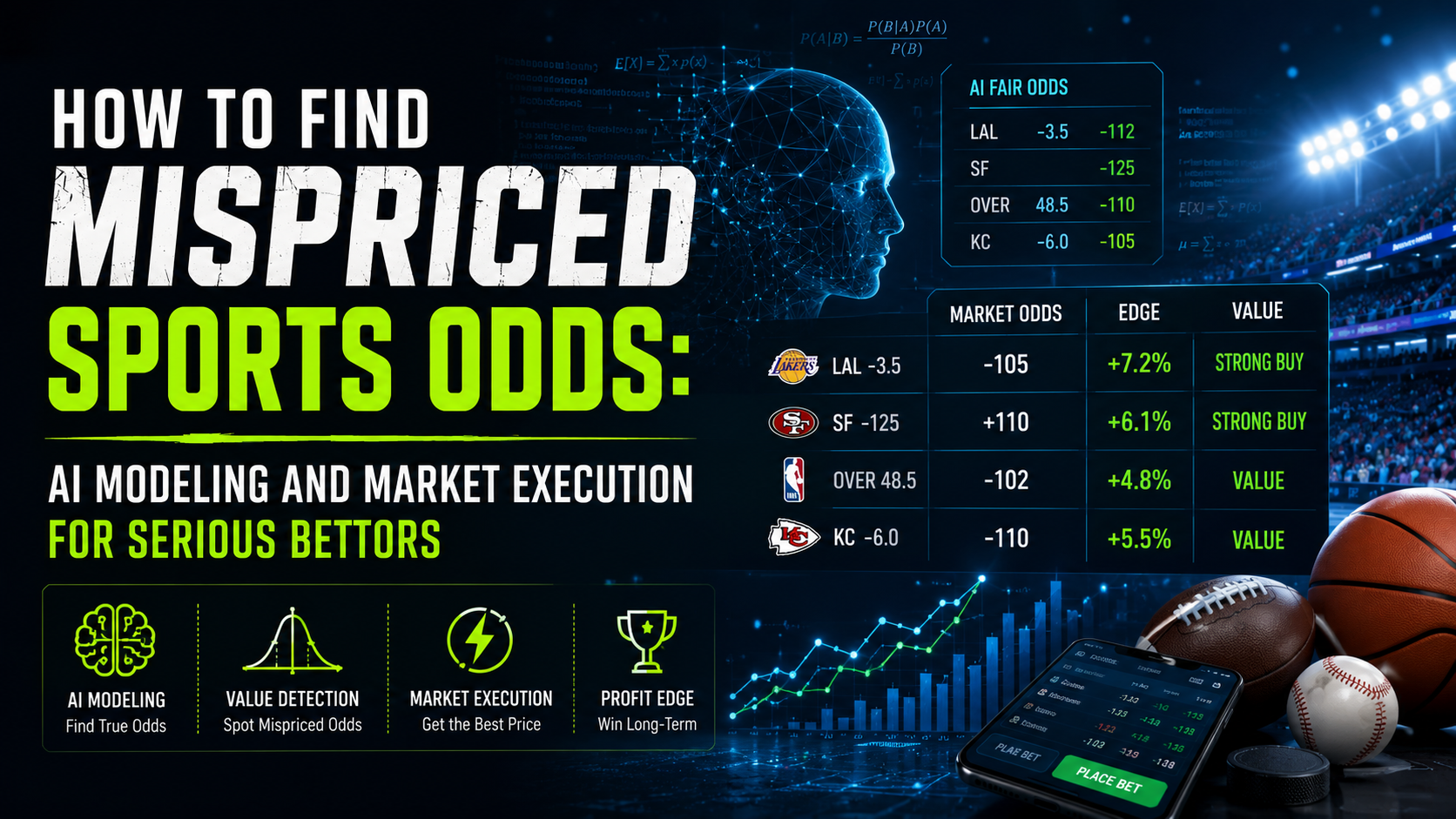 How to Find Mispriced Sports Odds: AI Modeling and Market Execution for Serious Bettors