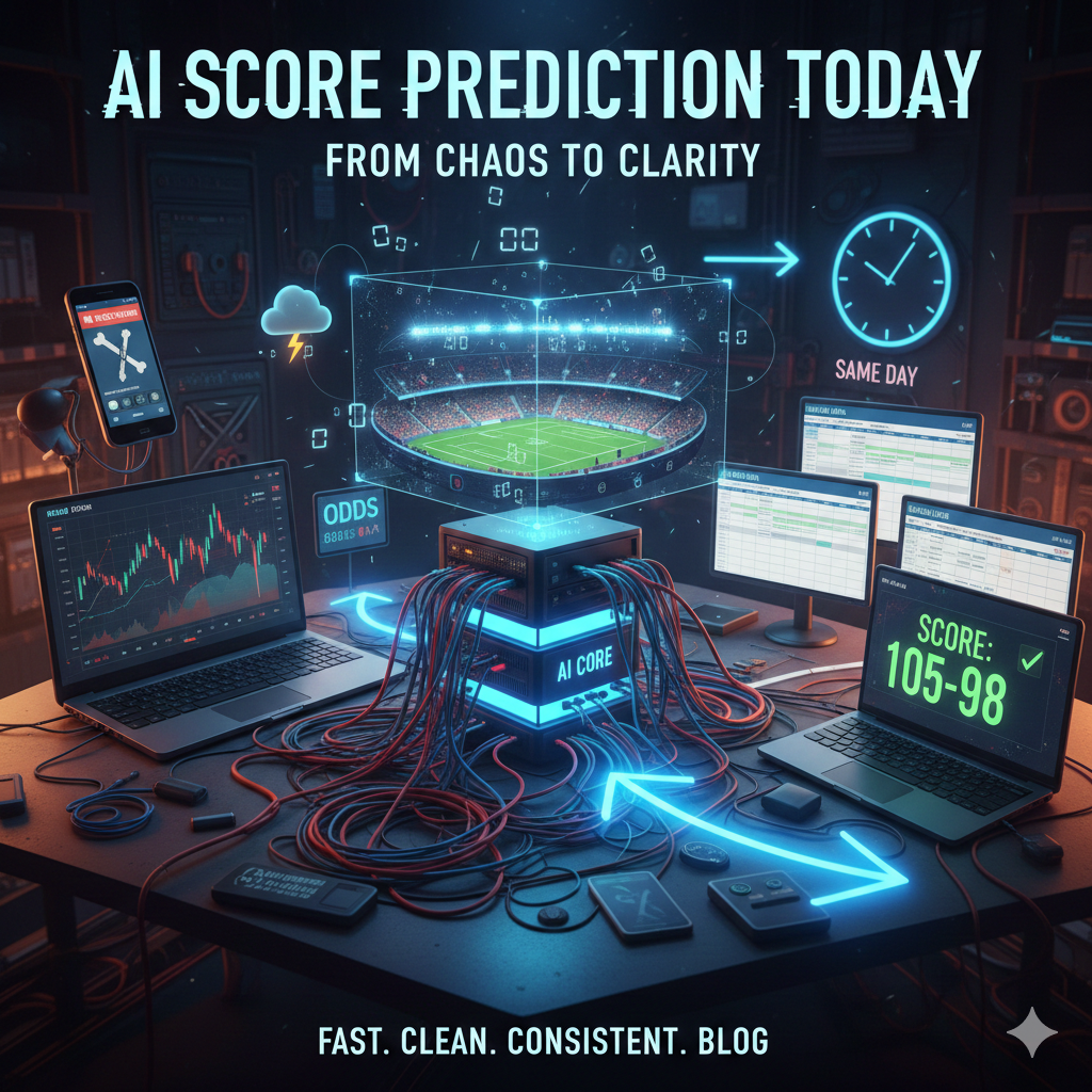 AI Score Prediction Today: Turning Same Day Chaos Into Actionable Odds