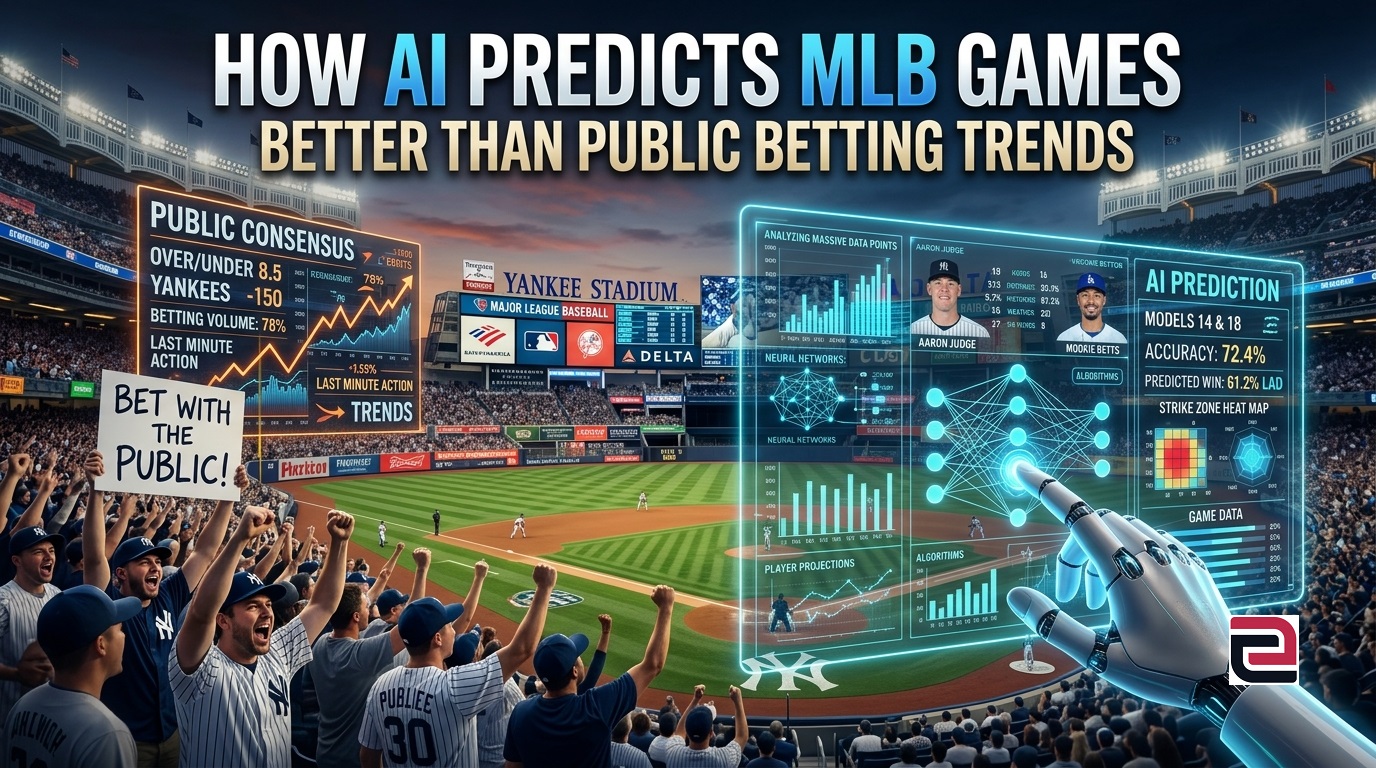 How AI Predicts MLB Games Better Than Public Betting Trends