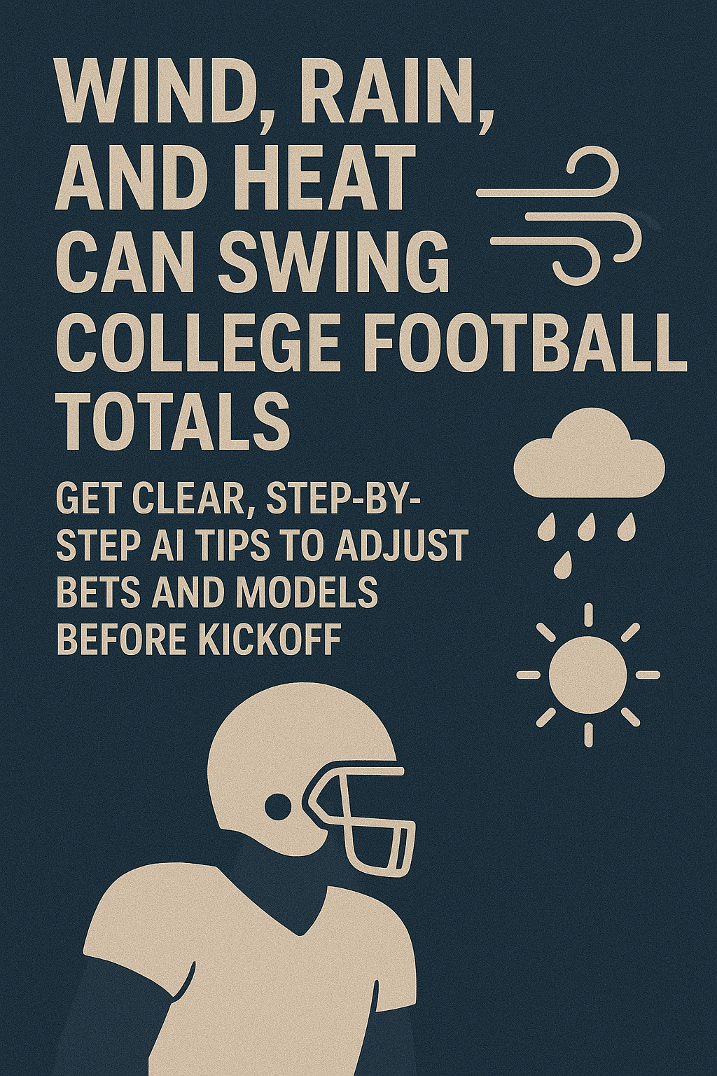 The Edge You’re Missing: Using an NCAAF Weather Adjustment Prediction Model for Smarter Totals