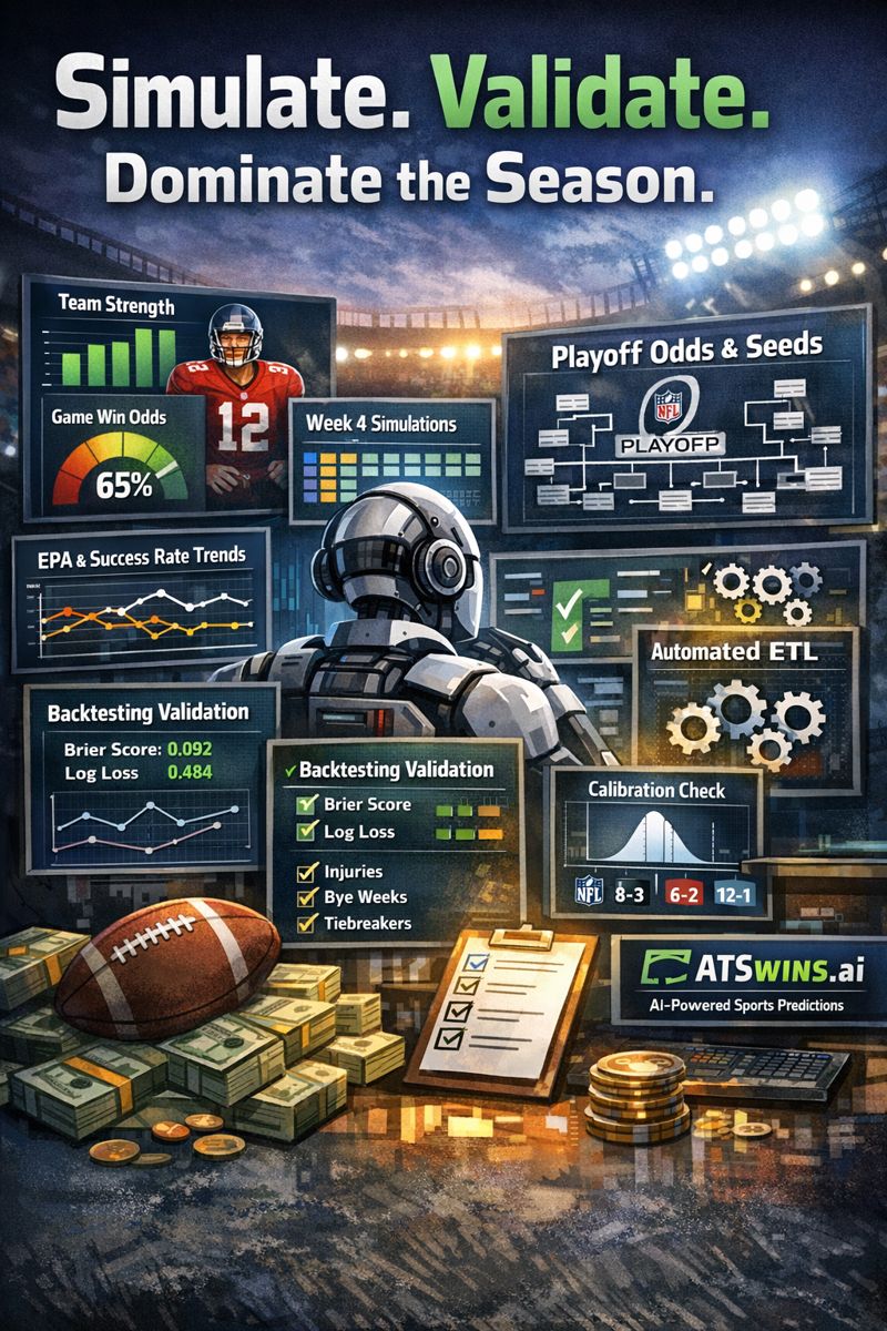 Inside the ATSwins NFL Playoff Prediction Model: How We Calculate the Path to the Super Bowl