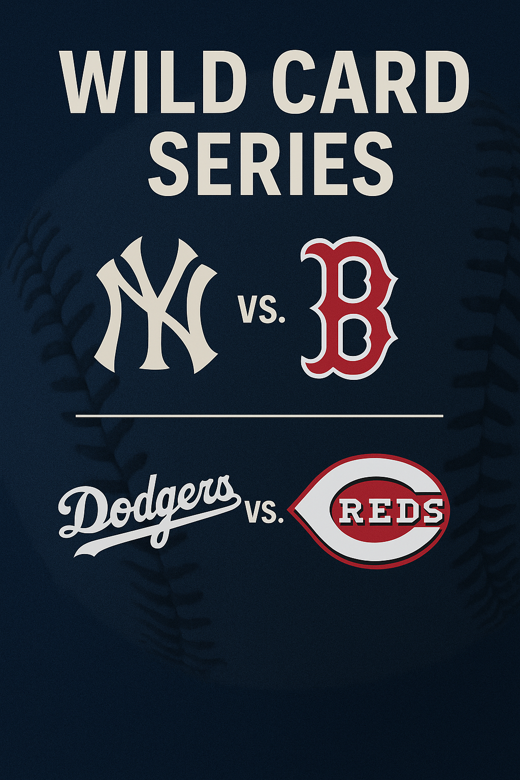 2025 MLB Wild Card Matchups: Yankees vs Red Sox, Dodgers vs Reds
